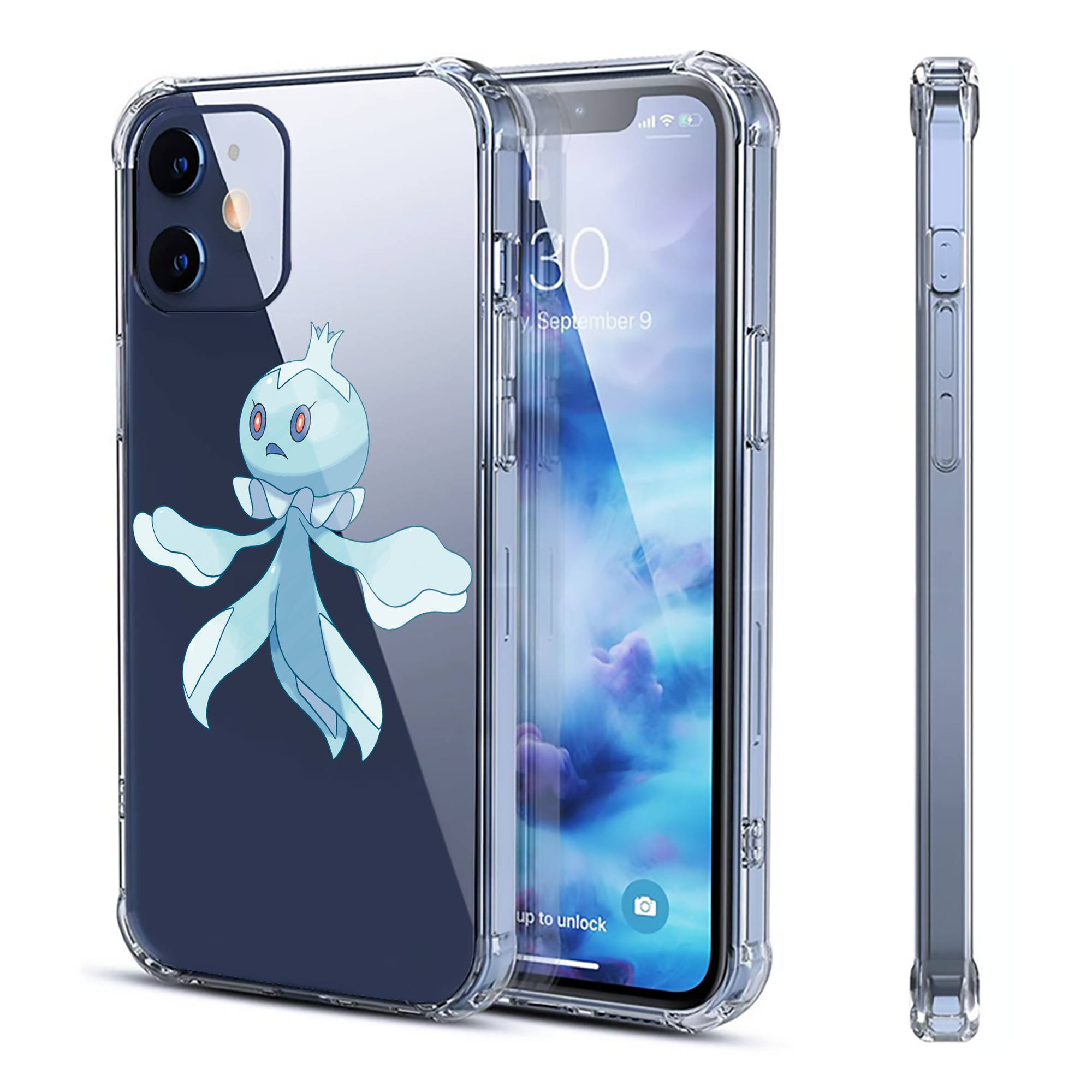 （画像用） ポケットモンスター Pokémon 【iPhone 12シリーズ対応】透明スマホケース（クリアソフトケース）